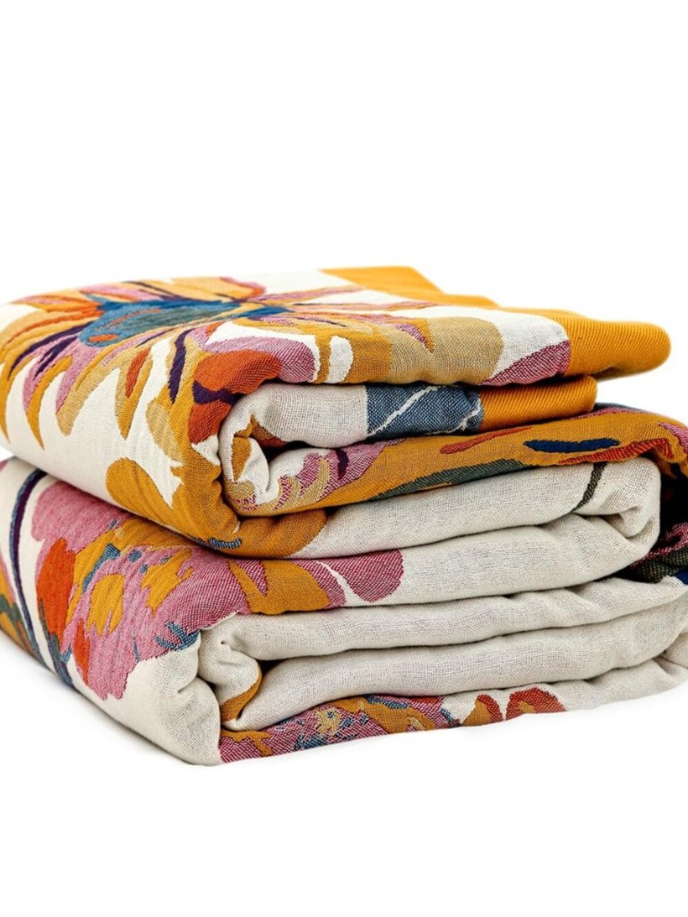 Boho Throw Blanket for Couch 50"x60", 100% Cotton Fall Bed Blankets